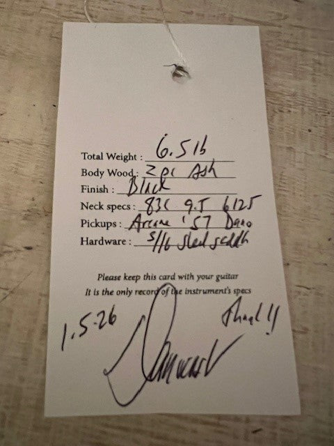 NEW Danocaster Single Cut - Black