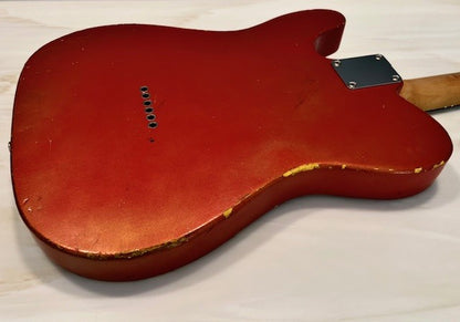 NEW Danocaster Single Cut Faded Candy Apple Red