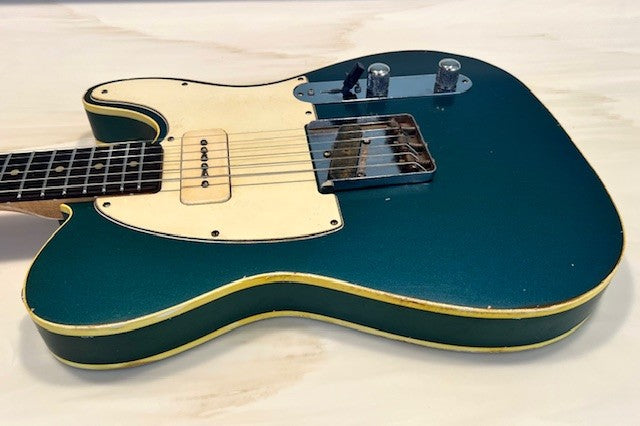 NEW Danocaster Single Cut Double Bound Lake Placid Blue