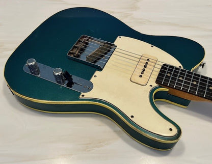 NEW Danocaster Single Cut Double Bound Lake Placid Blue