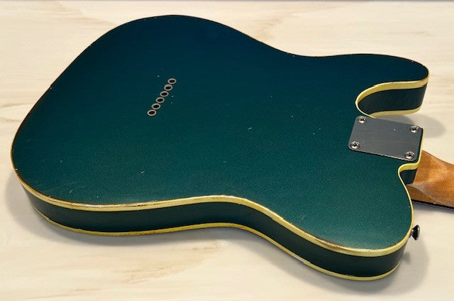 NEW Danocaster Single Cut Double Bound Lake Placid Blue