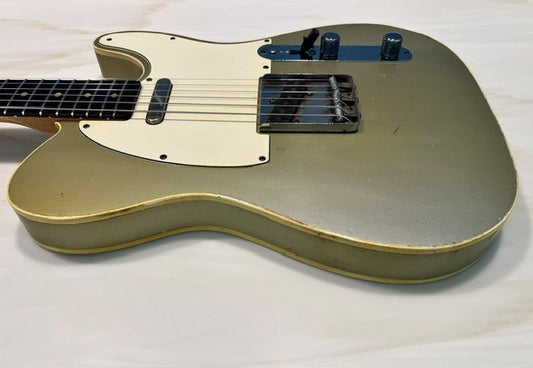 NEW Danocaster Single Cut Double Bound Inca Silver