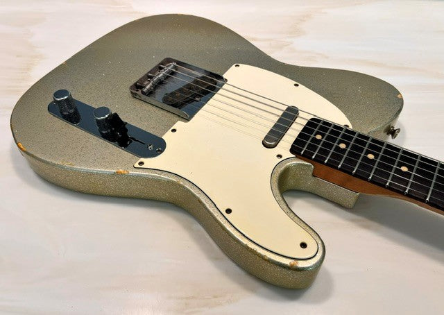 NEW Danocaster Single Cut Silver Sparkle