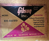 1972 Gibson ES-335 TD Walnut