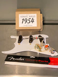 Virgil Arlo Model 1954 Strat Pickups, White covers wired in Fender Pickguard EJ style !