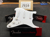 Virgil Arlo Model 1954 Strat Pickups, White covers wired in Fender Pickguard EJ style !