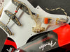 Virgil Arlo Model 1954 Strat Pickups, White covers wired in Fender Pickguard EJ style !