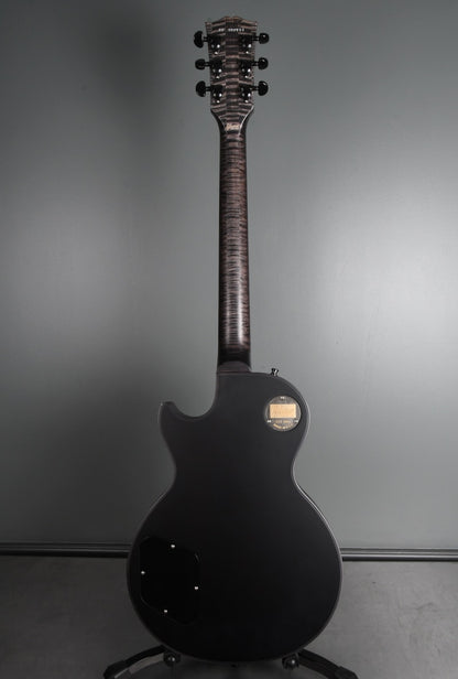 2017 Gibson Custom Shop Les Paul Dark Knight Satin Trans Black Quilt
