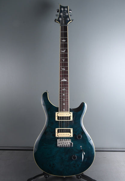 2020 PRS SE Custom 24 Poplar Burl Whale Blue
