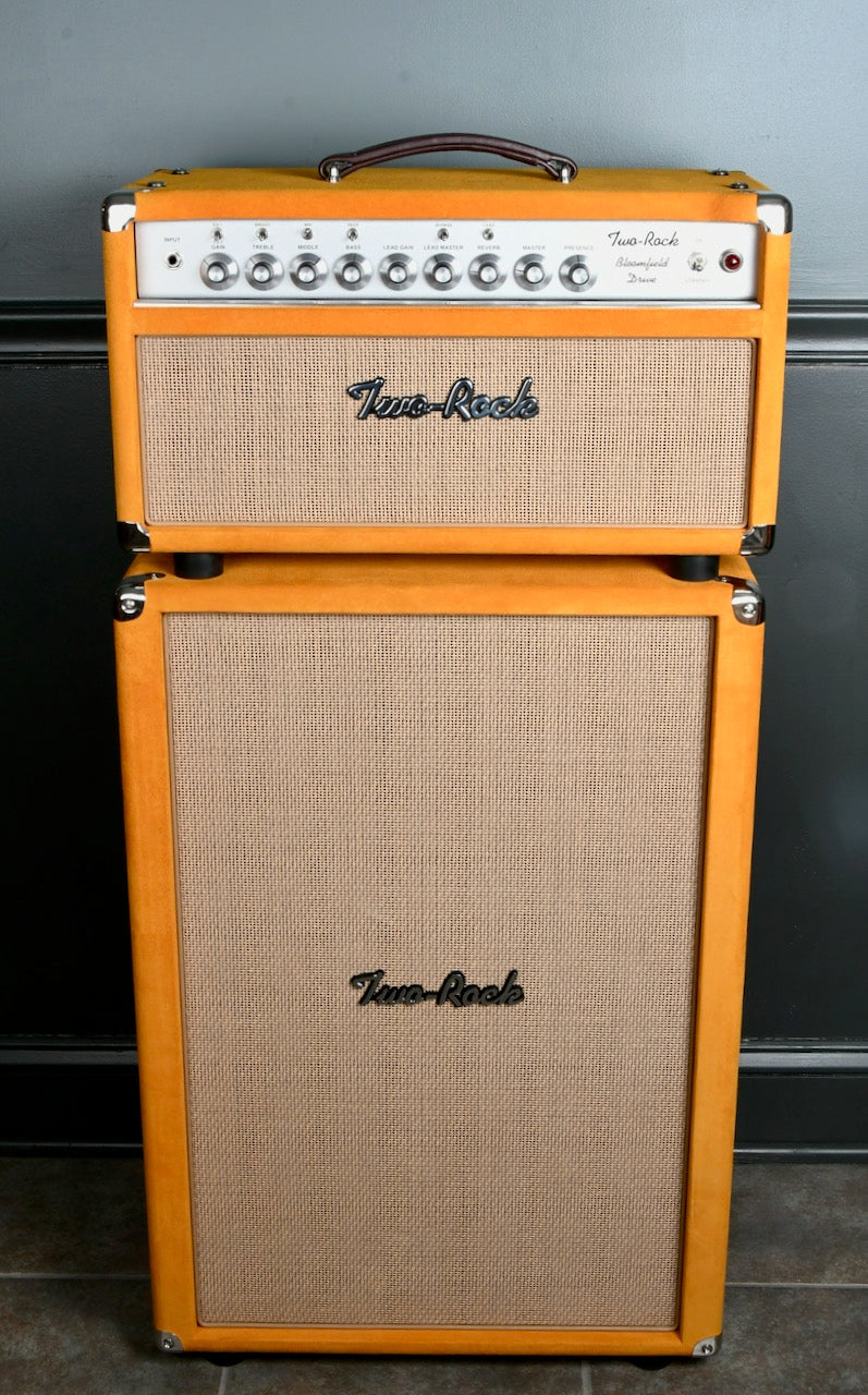 2020 Two Rock Bloomfield Drive 50 Watt Head & 2x12 Set Golden Brown Suede