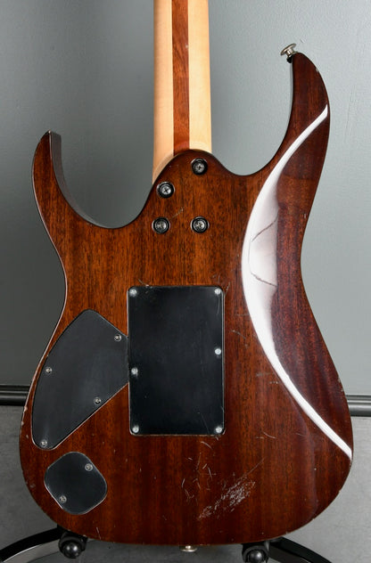 1997 Ibanez RG Series Trans Brown Quilt Finish