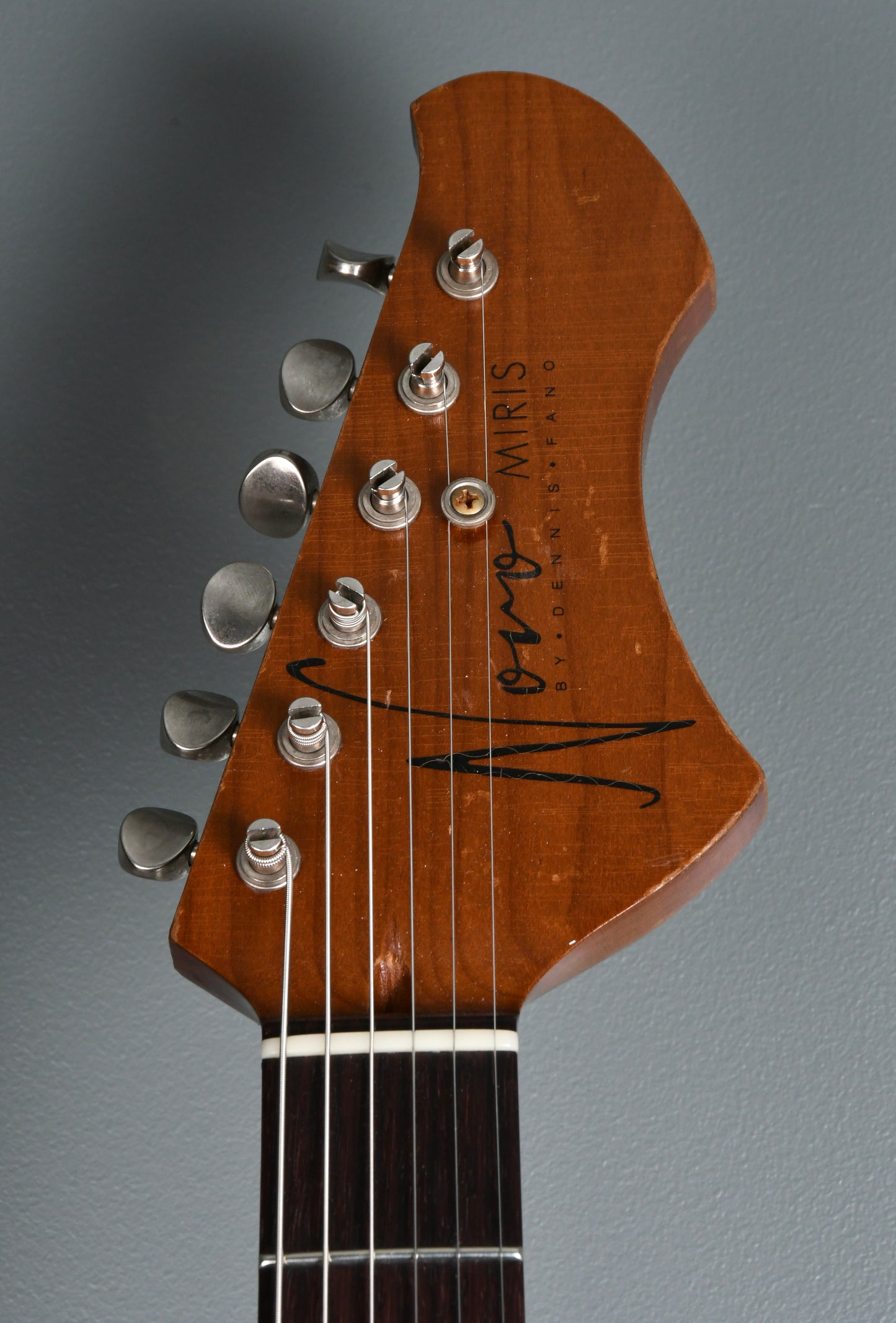 Novo Miris T ! Amber, Brown Tiger Shell binding and pickguard, Fralins