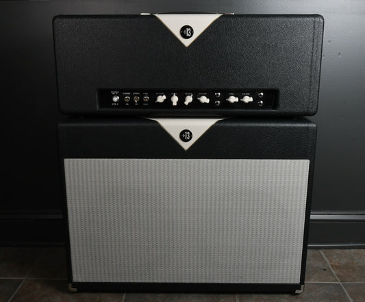 Divided By 13 FTR-37 Black/Eggshell Tolex Matching 2x12 Cabinet