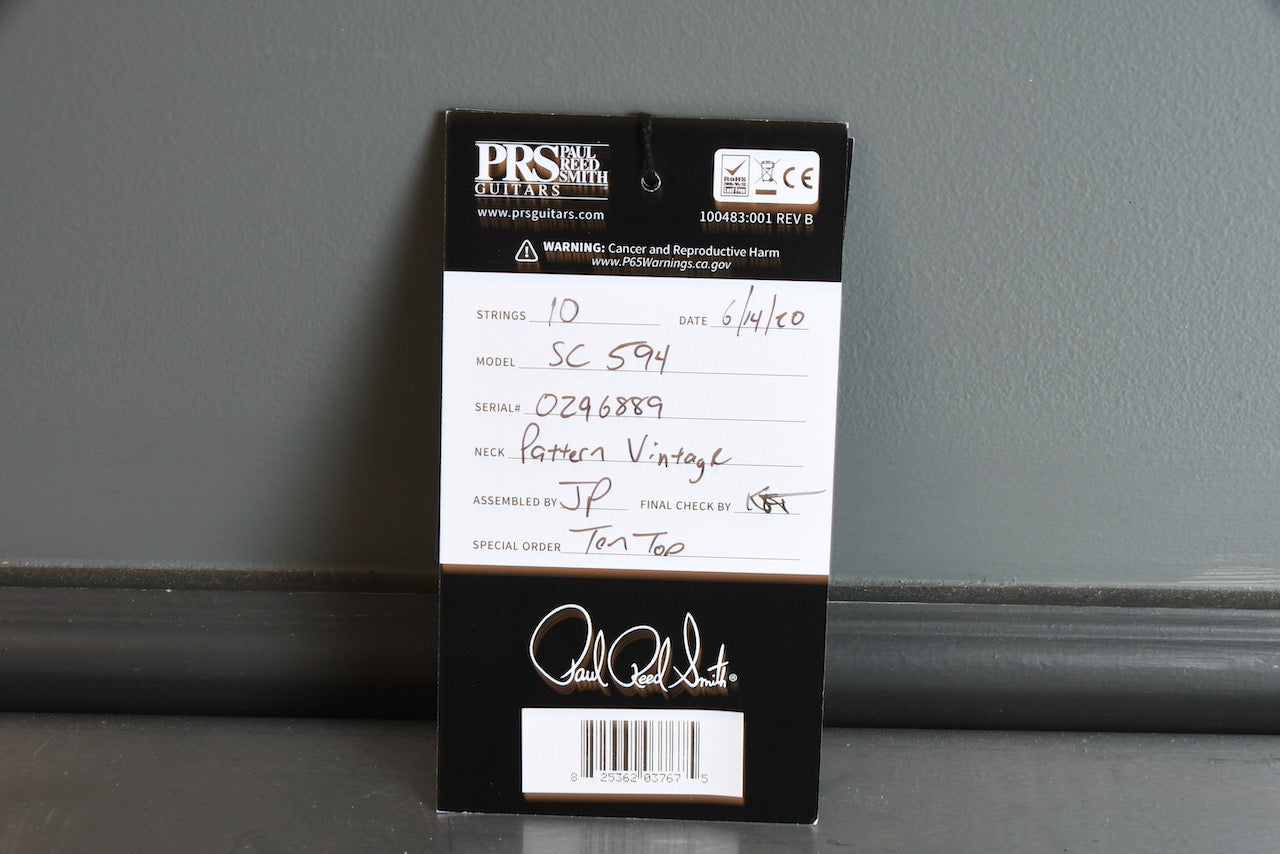 2020 PRS McCarty Singlecut 594 10 Top Aquamarine