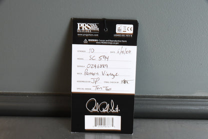 2020 PRS McCarty Singlecut 594 10 Top Aquamarine