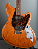 Novo Guitars Serus T90 Amber, German carve, rare Firestripe Pickguard, Lollar Gold Foils !