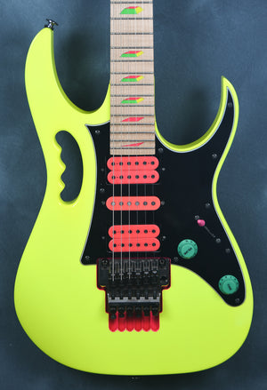 2017 Ibanez Steve Vai JEM777 30th Anniversary Desert Sun Yellow OHSC