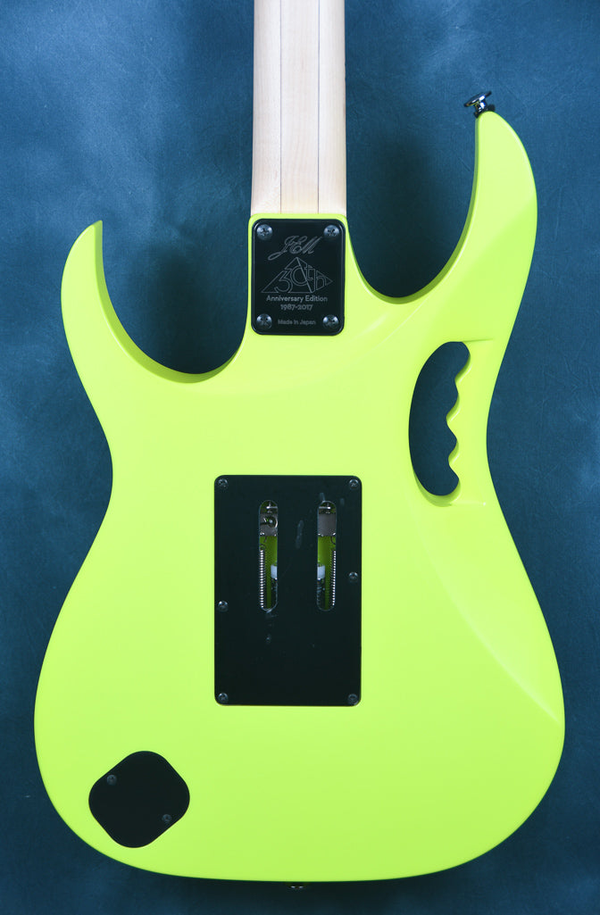 2017 Ibanez Steve Vai JEM777 30th Anniversary Desert Sun Yellow OHSC