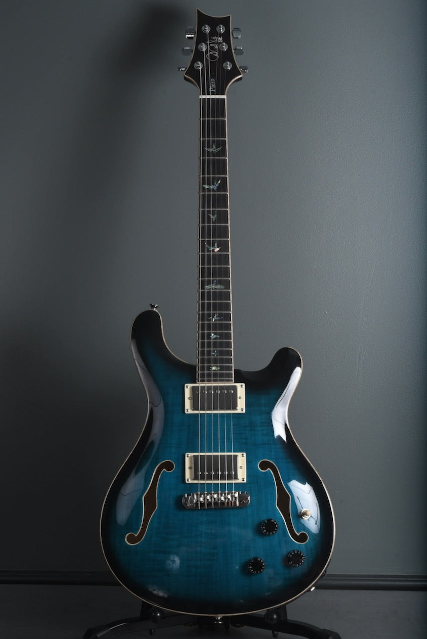 2020 PRS SE Hollowbody II Piezo Peacock Blue Burst