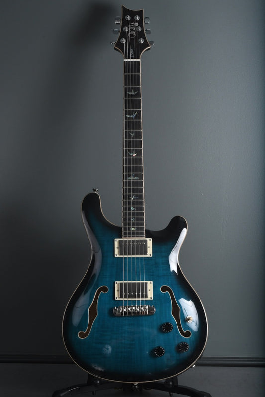 2020 PRS SE Hollowbody II Piezo Peacock Blue Burst