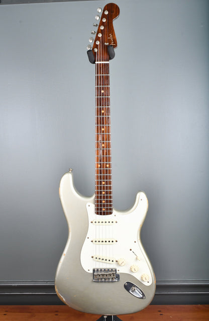 2017 Fender Stratocaster NAMM D Mag Inca Silver Relic Rosewood Neck!
