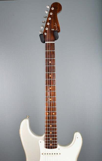 2017 Fender Stratocaster NAMM D Mag Inca Silver Relic Rosewood Neck!