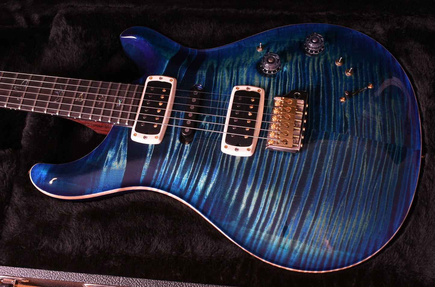 2022 Paul Reed Smith PRS Modern Eagle V *Wood Library* River Blue with Blue Burst Rosewood Neck