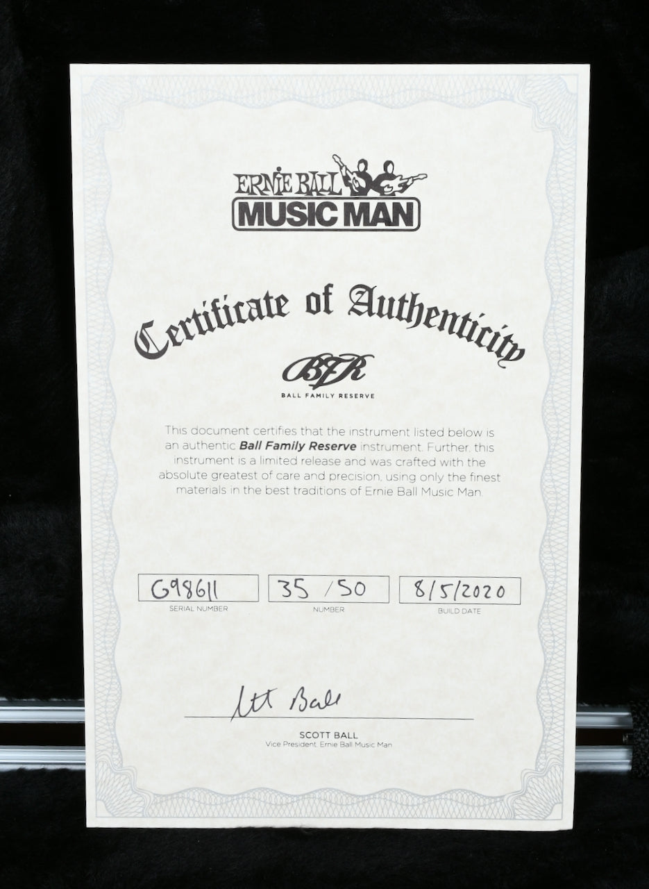 2020 Ernie Ball Music Man Albert Lee BFR MM-90 Natural Mahogany