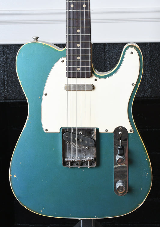 Danocaster Single Cut Faded Lake Placid Blue
