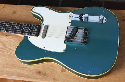 Danocaster Single Cut Faded Lake Placid Blue