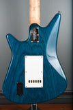 2011 Ernie Ball Music Man Albert SSS Tremolo Transparent Blue