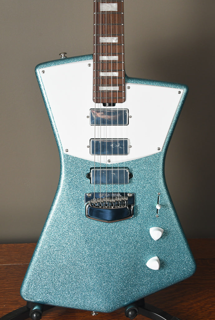 2019 Ernie Ball Music Man BFR St. Vincent Turquoise Crush Ball Family Reserve
