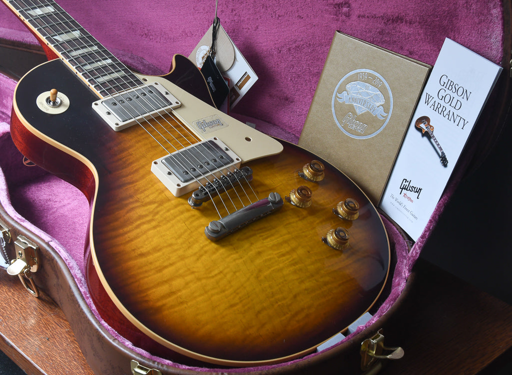 2019 Gibson 60th Anniversary Les Paul 1959 R9 Reissue Kindred Burst OHSC