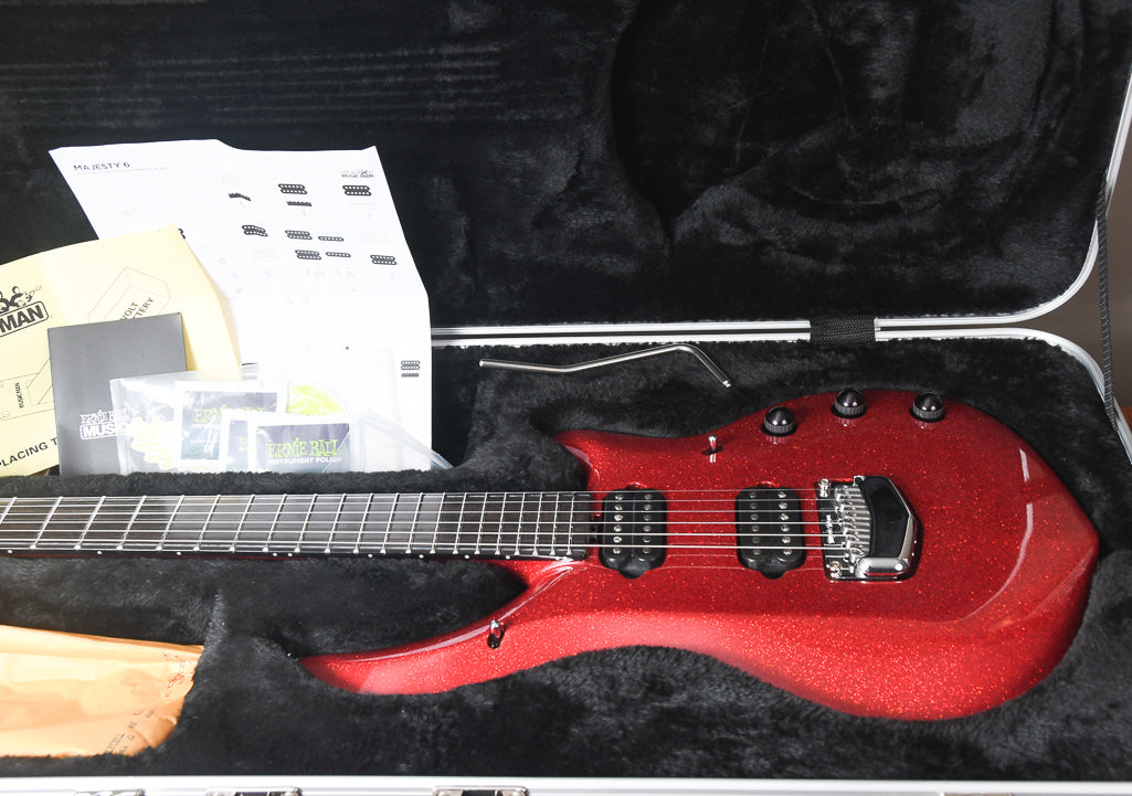 2018 Ernie Ball Music Man John Petrucci Majesty Ball Family Reserve BFR Cinnabar Red Limited Edition