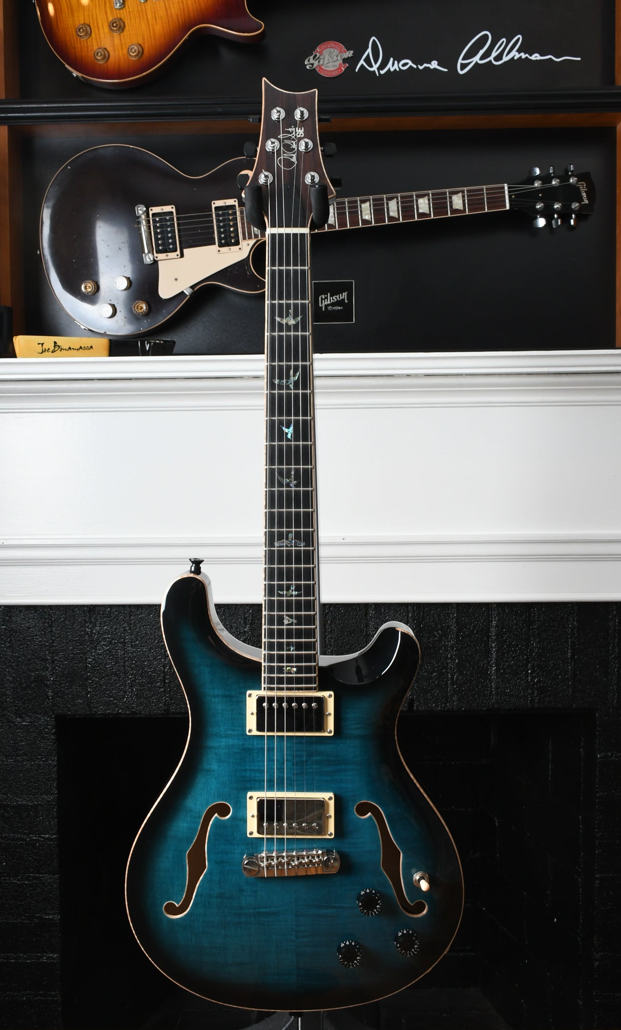 2021 Paul Reed Smith PRS SE Hollowbody II Piezo Peacock Blue Burst