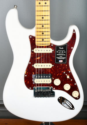 Fender American Ultra Stratocaster HSS, Maple Fingerboard, Arctic Pearl