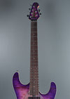 2019 Ernie Ball Music Man SM-Y2D Steve Morse Purple Sunset Quilt w / Matching Headstock