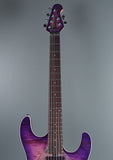 2019 Ernie Ball Music Man SM-Y2D Steve Morse Purple Sunset Quilt w / Matching Headstock