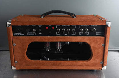 2019 Amplified Nation Wonderland Overdrive 50 Watt Head Tobacco Suede