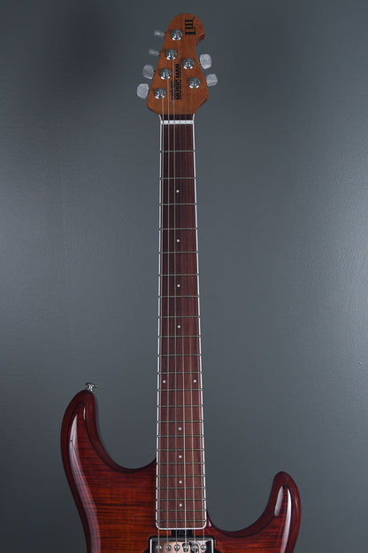 2018 Ernie Ball Music Man Luke III BFR Steve Lukather Signature Hazel Burst