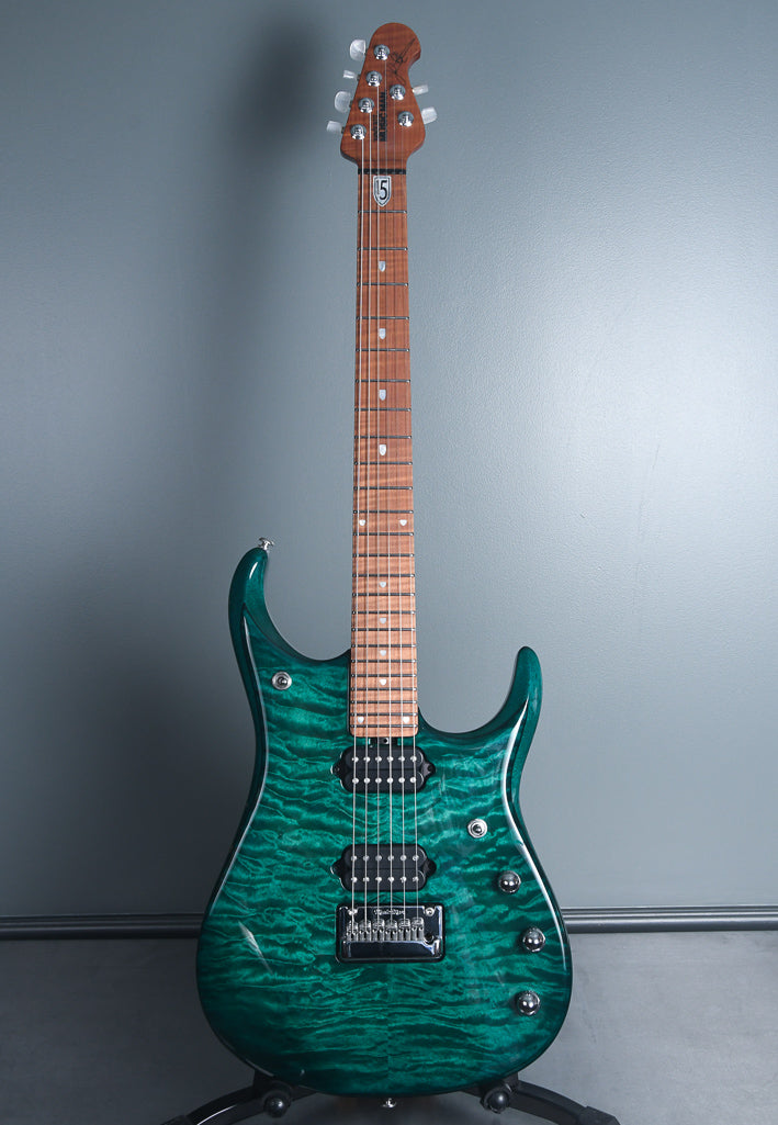2019 Ernie Ball Music Man BFR John Petrucci JP15 Teal Quilt Ball Family Reserve!