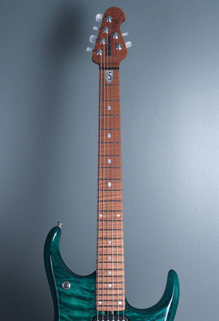 2019 Ernie Ball Music Man BFR John Petrucci JP15 Teal Quilt Ball Family Reserve!