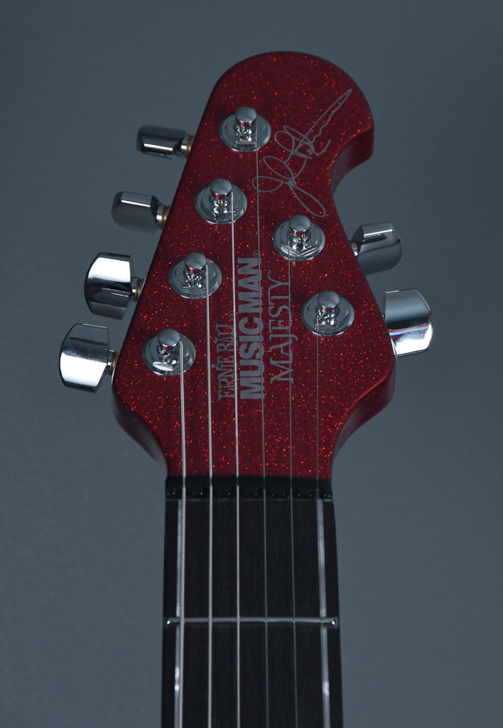 2018 Ernie Ball Music Man John Petrucci Majesty Ball Family Reserve BFR Cinnabar Red Limited Edition