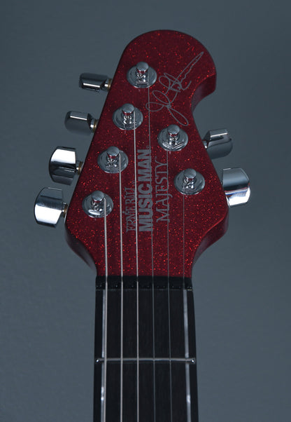 2018 Ernie Ball Music Man John Petrucci Majesty Ball Family Reserve BFR Cinnabar Red Limited Edition