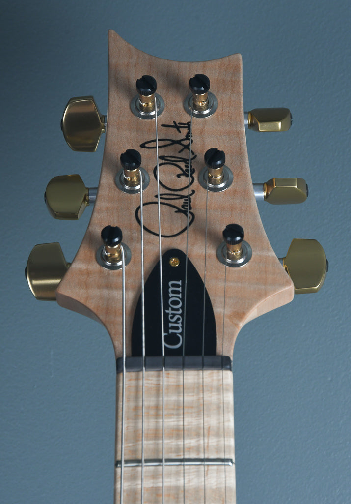 2019 PRS Wood Library Custom 24 Fatback 10 Top Quilt Orange Tiger