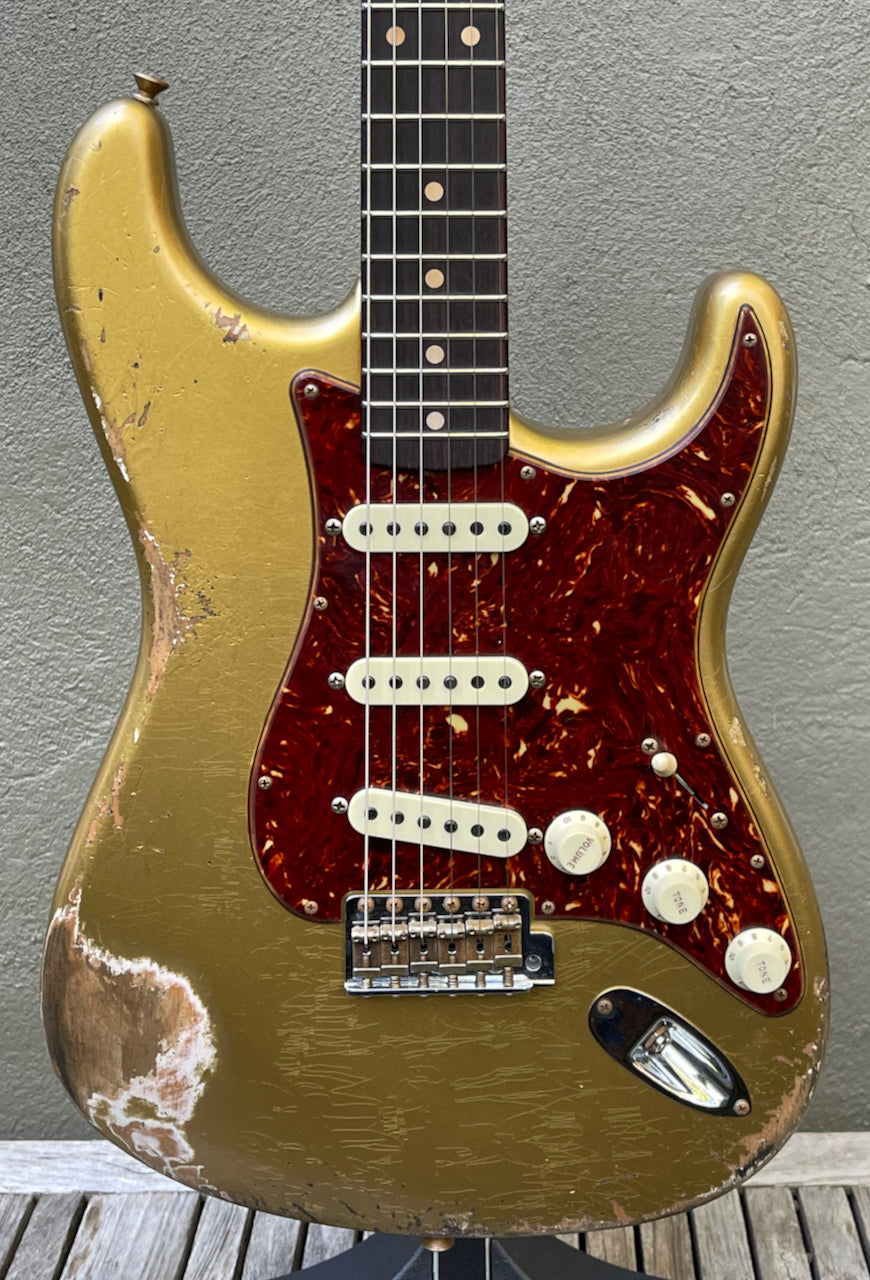 2021 Fender Custom Shop '62 Stratocaster Heavy Relic Aztec Gold
