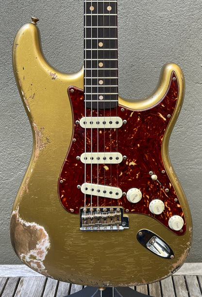 2021 Fender Custom Shop '62 Stratocaster Heavy Relic Aztec Gold