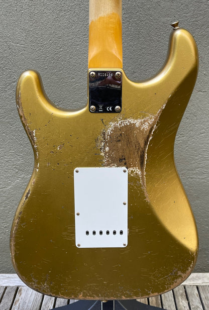 2021 Fender Custom Shop '62 Stratocaster Heavy Relic Aztec Gold