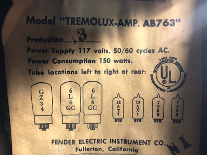 1964 Fender Tremolux Head