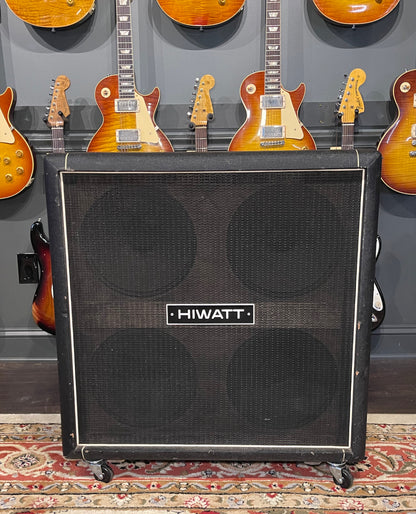 1979 HiWatt Custom 100 & 1973 HiWatt 4x12 Cabinet Black Tolex